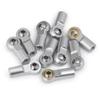 10/20Pcs M4 Aluminum Tie/Push Rod Ends Steel Ball CW for RC Tamiya Truck Crawler (Color : Black 10pcs) view 3