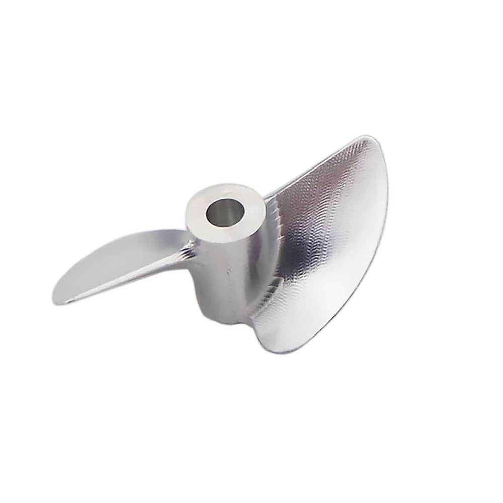 Model Boat Propeller 3.175mm 1/8" Shaft 2-Blades Aluminum Prop 33mm P1.4 Right Hand for RC Racing Boat Speed Mono Oval VEE Boat (Right Hand)