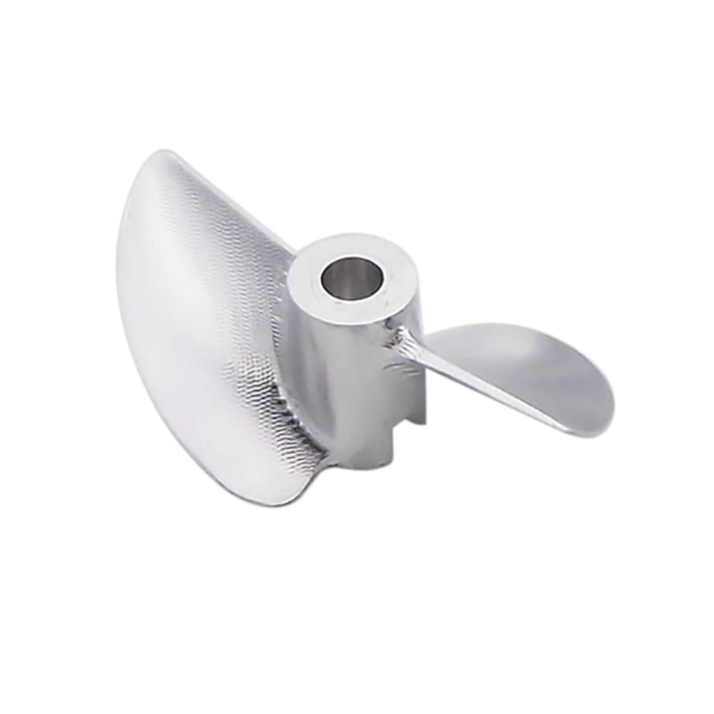 Model Boat Propeller 3.175mm 1/8" Shaft 2-Blades Aluminum Prop 33mm P1.4 Left Hand for RC Racing Boat Speed Mono Oval VEE Boat (Left Hand)