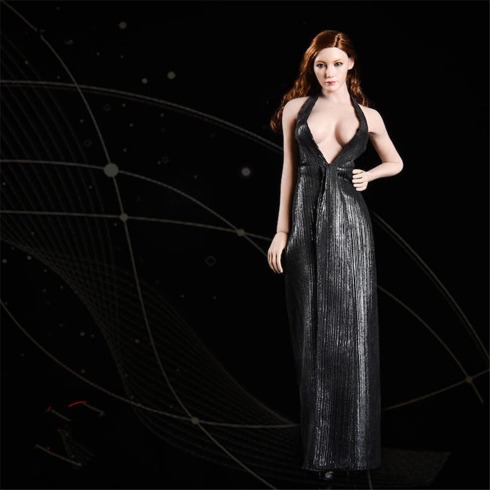 1/6 Scale Female Clothes, Female Dress Skirt Clothing for 12inch Seamless Action Figure Body Doll (19XG52B)