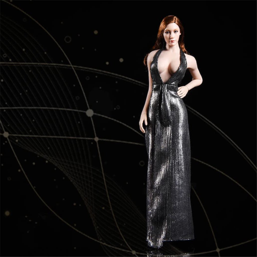 1/6 Scale Female Clothes, Female Dress Skirt Clothing for 12inch Seamless Action Figure Body Doll (19XG52A)