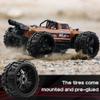 GLOBACT 1/8 1/10 17mm Hex RC Wheels and Tires RC Monster Truck Buggy PreGlued RC Tires and Rims with Foam Inserts for 1/10 TRX ERevo T-Maxx Summit Arrma KRATON Outcast RC Monster Truck (4Pcs) view 4