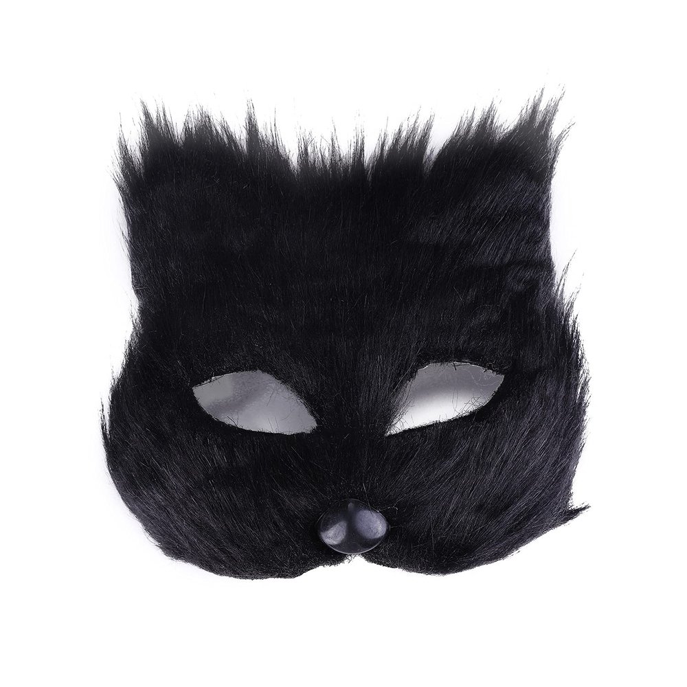 Ibluelover Halloween Mask Animal Mask Half Face Animal Party Cat Masks Cosplay Costume Accessory for Halloween