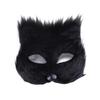 Ibluelover Halloween Mask Animal Mask Half Face Animal Party Cat Masks Cosplay Costume Accessory for Halloween view 1
