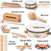 LOOIKOOS Toddler Musical Instruments, Eco Friendly Music Set for Kids Preschool Educational, Natural Wooden Percussion Instruments Musical Toys for Boys and Girls with Storage Bag view 4