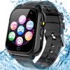 Kids Waterproof Game Watch Learning Toys with 26 Game HD Camera 1.44'' Touchscreen Pedometer Video Music Player Alarm Clock Calculator Smart Watch for Girls Boys 3-12 Years Old (Black) view 1