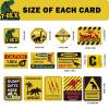 13 pcs Dinosaur Birthday Party Supplies, Dinosaur Party Decorations for Boys Kid Birthday Party Baby Shower11.8 inch Dinosaur Theme Party wall Decor Signs with Yellow Caution Tape view 2