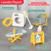 TAKIHON Dollhouse Furniture, Kitchen & Bathroom Toy Set,Fridge Washing Machine Set for Kids,Dollhouse Miniature Accessories,Educational Pretend Play Toys for Toddler,Boys & Girls view 3