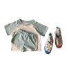 Baby Newborn Infant Girls Boys Cotton Summer Patchwork Color Block Short Sleeve Tshirt Clothe (Sky Blue-`, 3-4 Years) view 1