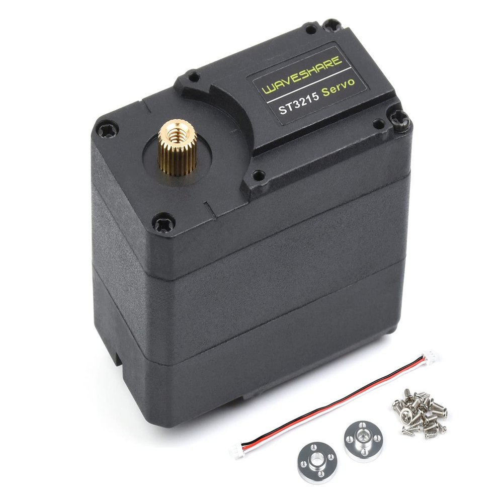 waveshare 30KG High Precision and Torque Servo Motor Metal Gear ST3215 Programmable 360 Magnetic Encoder Serial Bus Servo for Robot Project,Two-Way Feedback, Servo/Motor Mode Switchable