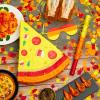 Lewtemi Pizza Piata Party Favors with Stick, Confetti and Blindfold - Pizza Shower Theme Decorations for Summer Birthday Mexican Party Supplies view 4