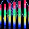 100 Pcs 18.5 inch Foam Glow Sticks Bulk, 4 Color LED Light Foam Sticks, Glow In The Dark Party Supplies, 3 Modes Colorful Flashing for Birthday Wedding Easter Halloween Christmas view 3