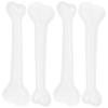 Abaodam Plastic Bones 4Pcs Halloween Props Cosplay Props Fake Human Skeleton Plastic Bones Tricky Toys Model Dog Toy Halloween Party Decor (4Pcs, White) Skeleton view 1