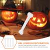 Abaodam Plastic Bones 4Pcs Halloween Props Cosplay Props Fake Human Skeleton Plastic Bones Tricky Toys Model Dog Toy Halloween Party Decor (4Pcs, White) Skeleton view 2
