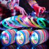 OLUPP 90 Pack Glow Bracelets, Glow in the Dark Party Supplies, 6 Color LED Light Up Bracelets for Adults & Kids Birthday Party Favors, Concert, New Year, Carnival, Raves view 1