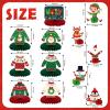 12 Pcs Christmas Ugly Sweater Party Decorations Christmas Ugly Sweater Honeycomb Centerpieces Xmas Sweater Party 3D Table Decorations for Christmas Party Winter Holidays Supplies view 2
