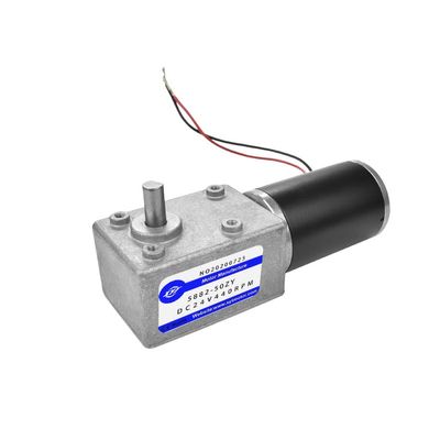 5882-50ZY Turbo Worm DC Gear Motor High Torque Low Speed Speed Control Motor 12V 24V Forward and Reverse DC Electric Motor - (Speed(RPM): 310rpm/ Voltage(V): 24V)