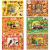 24 Pack Fall Picture Photo Frames Craft Kit DIY Thanksgiving Photo Frame Craft Kit DIY Fall Festival Photo Frame for Kids Halloween Thanksgiving Classroom Art Activities Fall Gift Favors view 1
