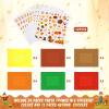 24 Pack Fall Picture Photo Frames Craft Kit DIY Thanksgiving Photo Frame Craft Kit DIY Fall Festival Photo Frame for Kids Halloween Thanksgiving Classroom Art Activities Fall Gift Favors view 2