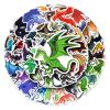 50Pcs Magic Dragons Stickers, Pterosaur Fantasy Dragon Vinyl Waterproof Decals for Water Bottles, Luggage, Computer, Cellphone, Skateboard, Dragons Stickers for Kids Teens view 4
