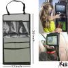 2 Packs Car Organiser Car Seat Organiser Tablet Holder Storage Kick Mats Kids Toys iPad Tablet Pockets (Grey X2) view 3