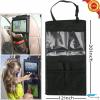 2 Packs Car Organiser Car Seat Organiser Tablet Holder Storage Kick Mats Kids Toys iPad Tablet Pockets Car Accessories (Black X2) view 3