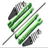 GPM For Losi 1/10 Hammer Rey U4-LOS03030 Upgrade Parts Aluminum 7075-T6 Rear Anti Swing Rod & Stabilizer Bar - 23Pc Set Green view 1