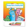 ZOCO  Healthy Smile  Kids Educational Coloring Books (50 Bulk Pack, With Crayons)  Brush your Teeth, Oral Hygiene, Dentist Office Handout  Games, Puzzles, Activities for Kids view 1