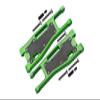 Aluminum 6061-T6 Front Lower Arms + Carbon Fibre Dust-Proof Protection Plate For Traxxas 1/8 4WD Sledge Monster Truck 95076-4 - 25Pc Set Green view 1