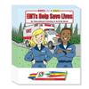 ZOCO  Emergency EMS Workers Save Lives  Kids Coloring Books (50 Bulk Pack, With Crayons)  First Responders, 911, EMT Rescue Teams Handout  Games, Puzzles, Activities for Kids view 1