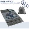 Marvel Black Panther 2-Piece Sling Bag and Sleeping Bag Set - 30" W x 54" L, Lightweight and Portable, Ages 3+, Perfect for Travel, Camping, and Sleepovers view 2
