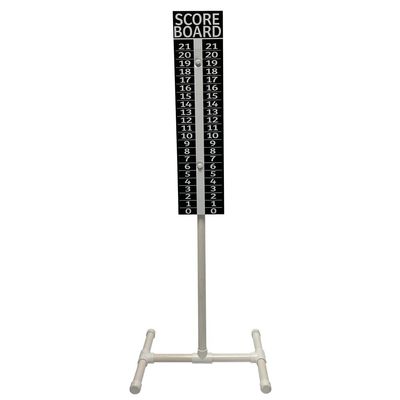 Cornhole Scoreboard w/ 44" Stand - Score Keeper Sign - Cornhole - Ladder Ball - Horseshoes - Washer Toss (Yellow)