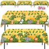 AnapoliZ Jungle Animal Tablecloth | 3 Pcs Pack 54' Wide x 102' Long | Plastic Safari Animal Table Cover | Zoo, Jungle Party Decorations view 1