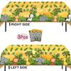 AnapoliZ Jungle Animal Tablecloth | 3 Pcs Pack 54' Wide x 102' Long | Plastic Safari Animal Table Cover | Zoo, Jungle Party Decorations view 2