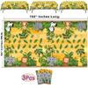 AnapoliZ Jungle Animal Tablecloth | 3 Pcs Pack 54' Wide x 102' Long | Plastic Safari Animal Table Cover | Zoo, Jungle Party Decorations view 4