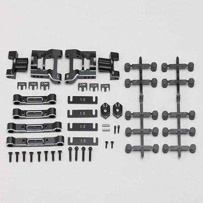 Yokomo YD-2S Aluminum Adjustable Rear Suspension Arm Set (Black) YOKY2-OP3A