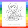 ZOCO  Good Nutrition Coloring Books (50 Bulk Pack, with Crayons)  Healthy Eating Handouts for Kids  Educational Games, Activities & Puzzles view 2
