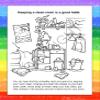 ZOCO  Practice Healthy Habits Coloring Books for Kids (50 Bulk Pack, With Crayons)  Hygiene, Exercise & Nutrition Activities  Ideal for Schools, Daycare & Doctors Offices view 3