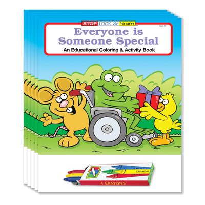 ZOCO  Everyone is Special Coloring Books (50 Bulk Pack, With Crayons)  Kindness, Diversity, Games, Puzzles & Activities for Kids