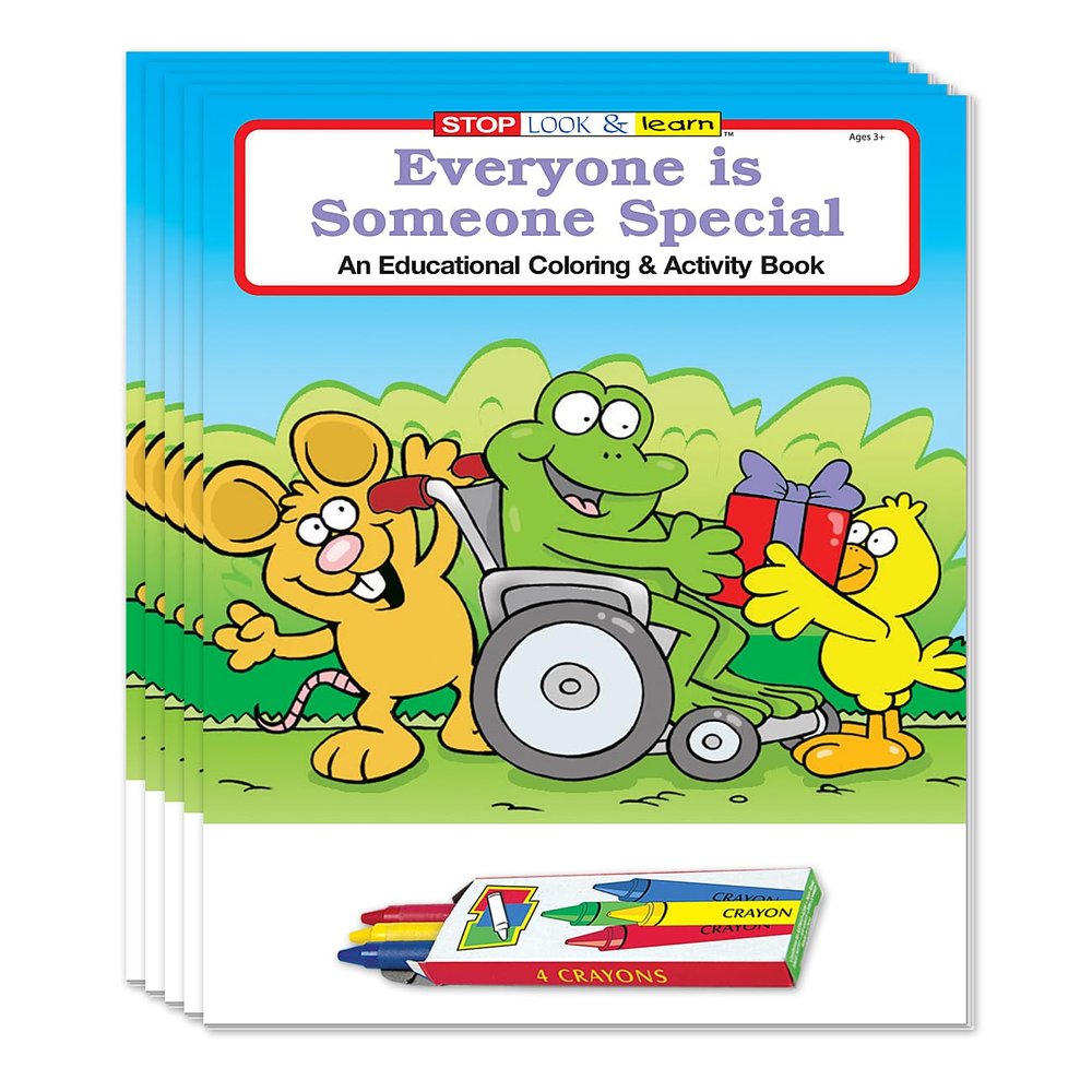ZOCO  Everyone is Special Coloring Books (50 Bulk Pack, With Crayons)  Kindness, Diversity, Games, Puzzles & Activities for Kids