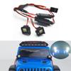 1/24th RC Car Front Lights White LED Spotlight Roof Rack Lights Upgrade for Axial SCX24 AXI00005 Gladiator JLU CRC RC Crawler Truck Car Accessories view 1