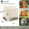 LSongSKY Outdoor Kids' Playhouse Cover,100% Waterproof Heavy Duty Outdoor Playhouse Covers ,Protect The Wooden Kids Playhouse from Rain,Snow,Dirt and Hail Storms (57" Lx 57" W x 63" H) view 2