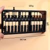 Abcsea 1 Piece Abacus 13 Digits, Abacus Chinese Vintage, Abacus Wooden, for Arithmetic Mathematic Education view 2