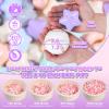 GOGOSO 100 Ball Pit Balls Star Bals - Pink Soft Plasticballs Phthalate Free BPA Free Playballs for Ballpool Birhtday Party Girls Kids with Storage Bag, 2.15inches view 2