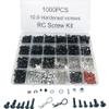 1000pcs Universal RC Screw Kit Screws Assortment,Set Hardware Fasteners for Traxxas Axial Redcat HPI Arrma SCX10 Losi 1/8 1/10 1/12 1/16 Scale RC Cars Trucks Crawler, RC Screw Kit (1000Piece Screws) view 1