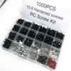 1000pcs Universal RC Screw Kit Screws Assortment,Set Hardware Fasteners for Traxxas Axial Redcat HPI Arrma SCX10 Losi 1/8 1/10 1/12 1/16 Scale RC Cars Trucks Crawler, RC Screw Kit (1000Piece Screws) view 3