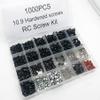 1000pcs Universal RC Screw Kit Screws Assortment,Set Hardware Fasteners for Traxxas Axial Redcat HPI Arrma SCX10 Losi 1/8 1/10 1/12 1/16 Scale RC Cars Trucks Crawler, RC Screw Kit (1000Piece Screws) view 4
