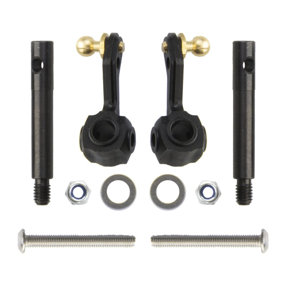HOBOHY CW-01 Aluminum Front Upright Knuckle Arm Set for Tamiya RC Car CW01/Lunch Box Hop Up Parts Chassis Upgrades Replace Parts