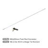 MECCANIXITY 10pcs M2x250mm Push Rod Connector Stainless Steel Rod Linkage, 5pcs M2 2.0xL16mm Lever Steering Linkage Tie Rod End Ball Head End for RC Helicopter view 3