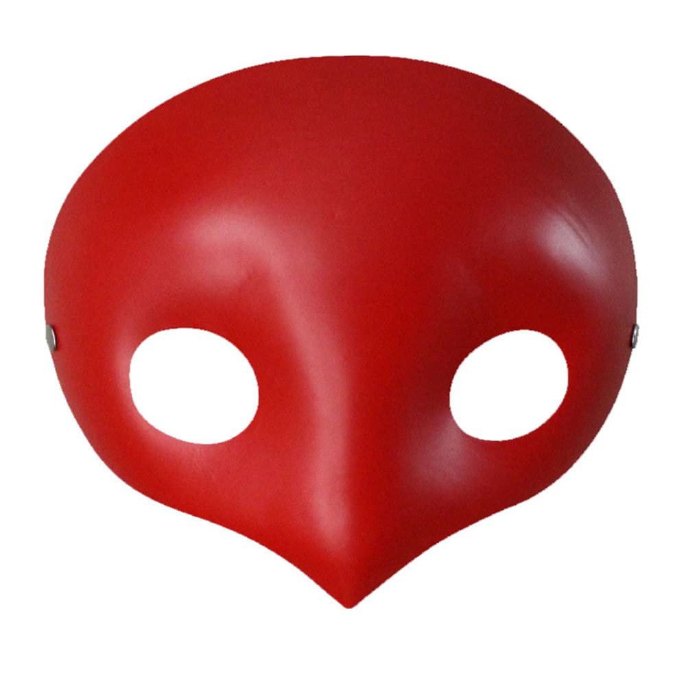 Weixu Red Cosplay Mask Fancy Party Cosplay Props Halloween Costume Props Birthdays (H)